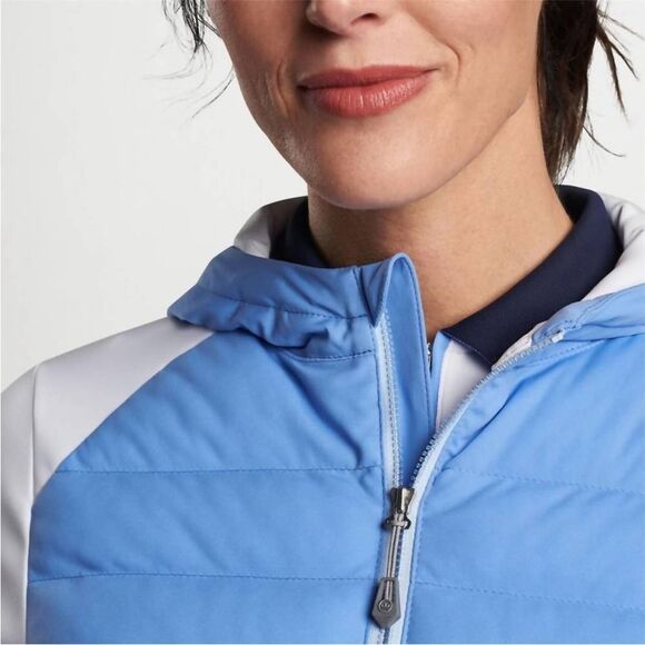 NEW Peter Millar Merge Hooded Jacket Blue White | XL - Picture 6 of 9